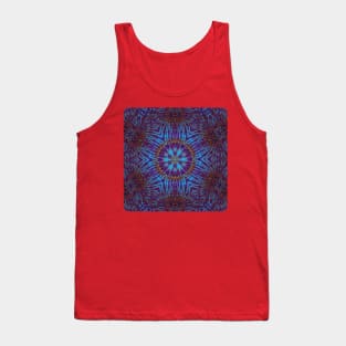 Psychedelic Kaleidoscopic Multi-Color Mandala Number 5 Tank Top